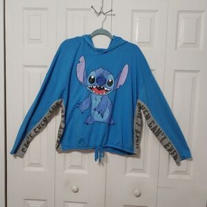 Disney Leo And Stitch "Stitch" Hoodie With Drawstring Bottom "Can't Even" XXL